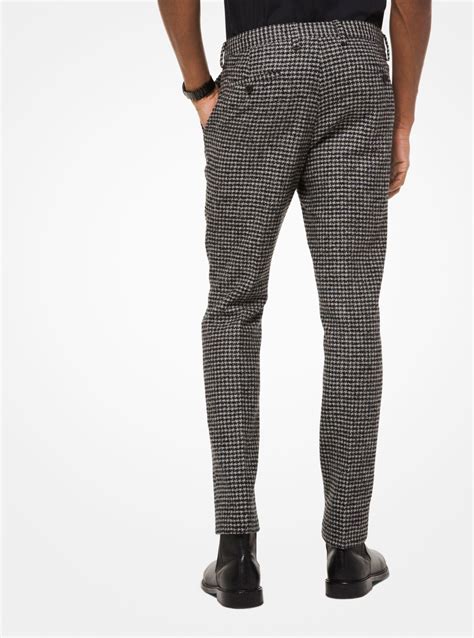 michael michael kors mens woven houndstooth dress pants|Michael Kors pantsuit.